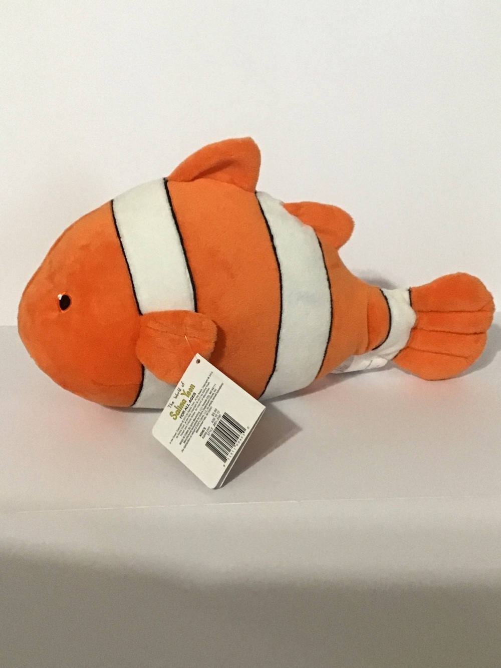 Kohl's Orange and White Clownfish Plush Pet Toy